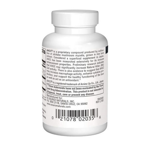Source Naturals, Ahcc, 500mg, 30 vc
