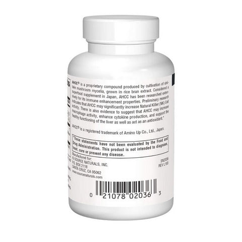 Source Naturals, Ahcc, 500mg, 60 vc
