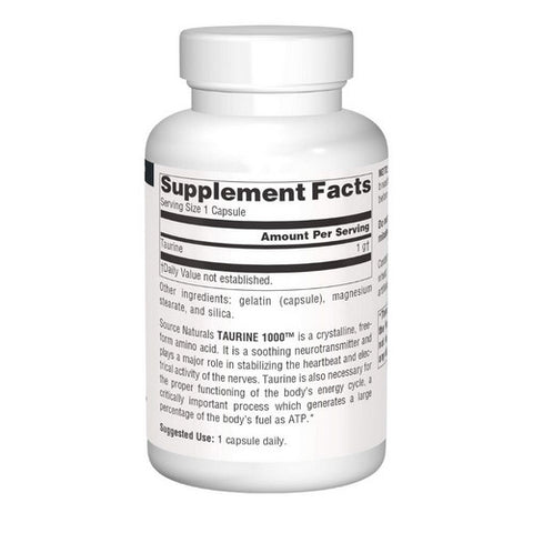 Source Naturals, Taurine, 1000 mg, 240 caps