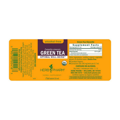 Herb Pharm, Green Tea Glycerite, 1 oz