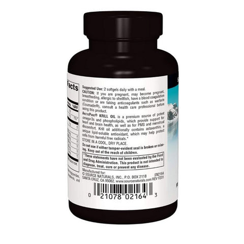 Source Naturals, Arctic Pure Krill Oil, 500 MG, 30 Sftgls