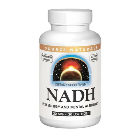 NADH Sublingual 20 Tabs by Source Naturals