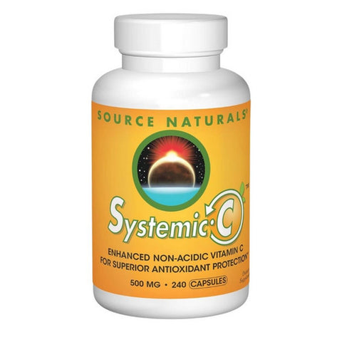 Source Naturals, Systemic C Capsules, 500mg, 240 Caps