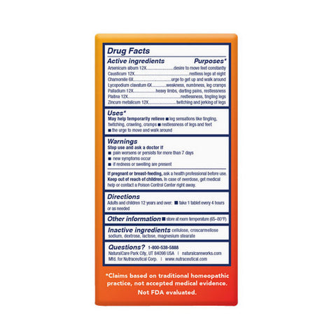 Natural Care, Restless Legs, 60 Tabs