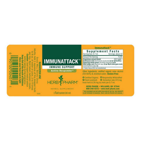 Herb Pharm, Immunattack, 1 OZ Herb Pharm