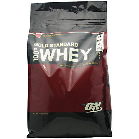 Optimum Nutrition, 100% Whey Gold, Strawberry 10.35 lb