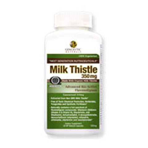 Genceutic Naturals, Organic Milk Thistle, 350 Mg, 60 Caps