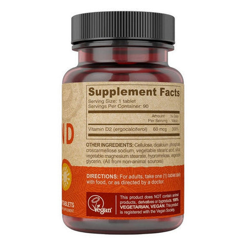 Deva Nutrition, Vegan Vitamin D, 800 IU, 90 Tabs Deva Nutrition