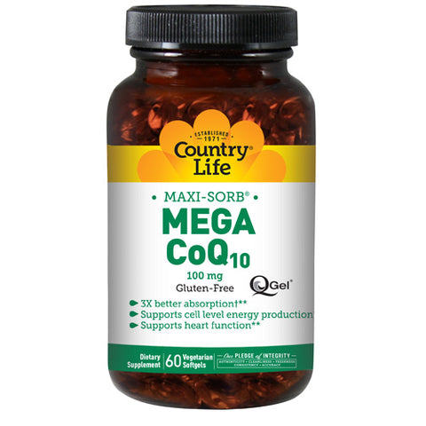 Mega Q-Gel 60 Softgels by Country Life