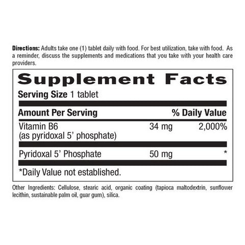 Country Life, P-5-P Pyridoxal 5 Phosphate, 50 mg, 100 tabs