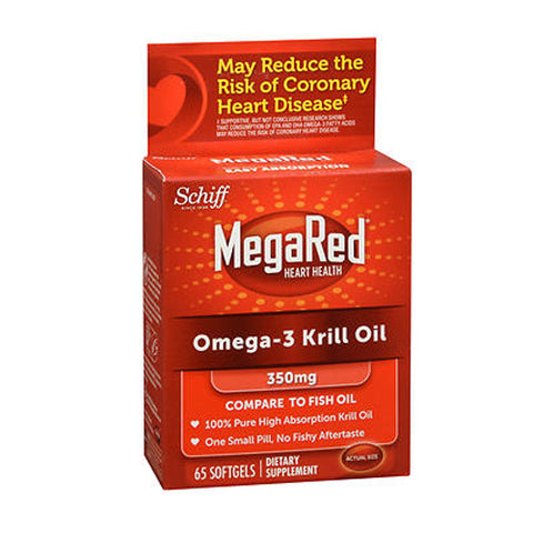 Schiff/Bio Foods, MegaRed Omega-3 Krill Oil, 350 Mg, 60 Softgels