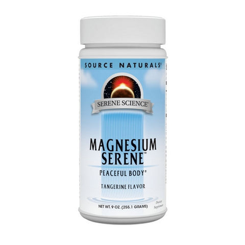 Source Naturals, Magnesium Serene Powder, Tangerine Flavor 9 oz