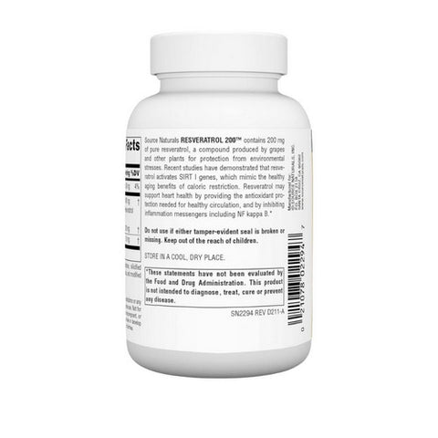 Source Naturals, Resveratrol, 200 mg, 120 Tabs