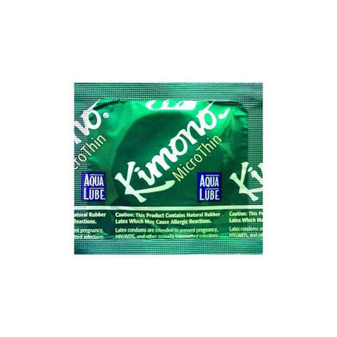 Kimono, Microthin Plus Ultra Lubricated Latex With Aqua Lube Condoms, 3 Count Kimono