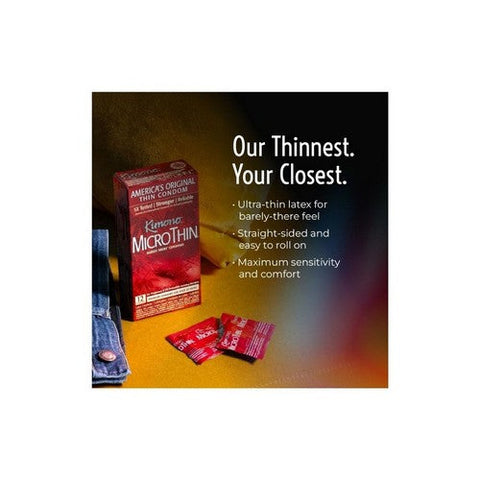 Kimono, Microthin Condoms Premium Lubricated, 12 Count Kimono