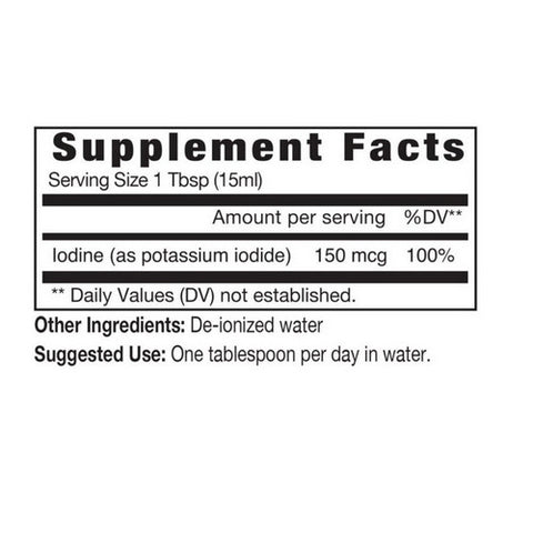 Eidon Ionic Minerals, Iodine, 18 Oz