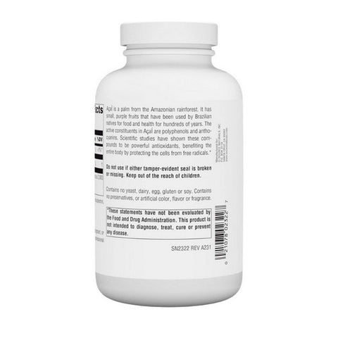 Source Naturals, Acai Extract, 500mg, 240 Caps