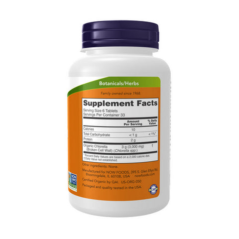 Now Foods, Chlorella, 500 mg, 200 Tabs