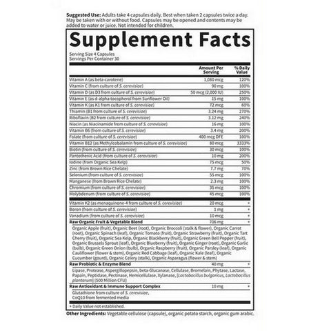 Garden of Life, Vitamin Code, 50 & Wiser Women's Formula 120 Caps