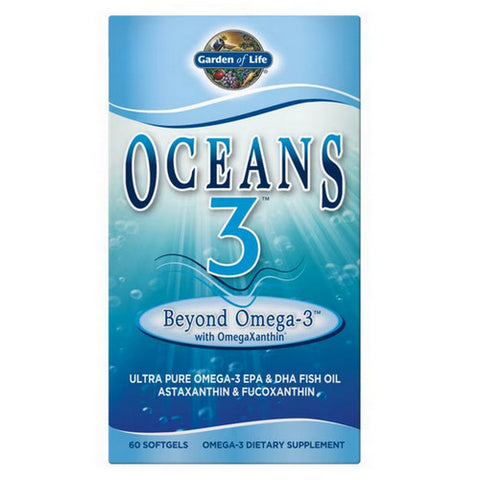 Garden of Life, Oceans 3, Beyond Omega 3 60 Softgels