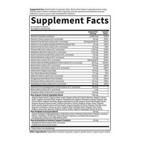 Garden of Life, Vitamin Code, 50 & Wiser Women's Formula 240 Caps