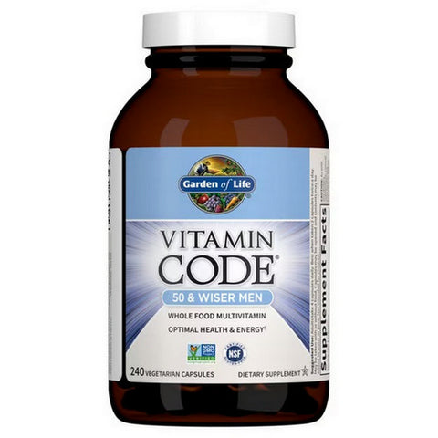 Garden of Life, Vitamin Code, 50 & Wiser Men's Formula 240 Caps