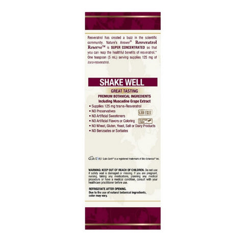 Nature's Answer, Resveratrol Reserve Liquid, 5 oz