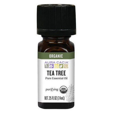 Aura Cacia, Organic Pure Aromatherapy Oil Tea Tree, Tea Tree 0.25 oz