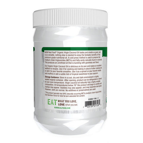 Now Foods, Organic Virgin Coconut Oil, 20 oz