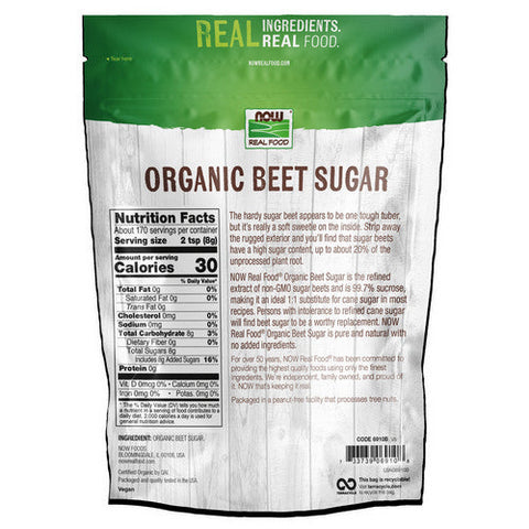 Now Foods, Beet Sugar, 1361g, 3 lb Now Foods