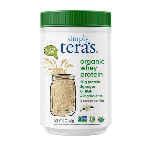 Tera's Whey, Organic Whey Protein Bourbon Vanilla, Bourbon Vanilla/Organic 12 Oz