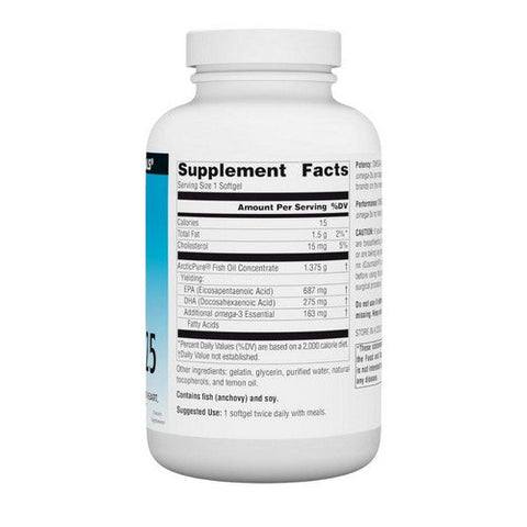 Source Naturals, ArcticPure Omega-3 1125 Fish Oil, 30 softgels Source Naturals