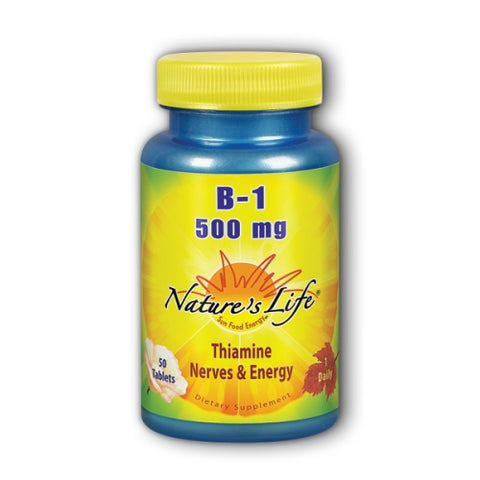 Nature's Life, Vitamin B-1, 500 mg, 50 tabs