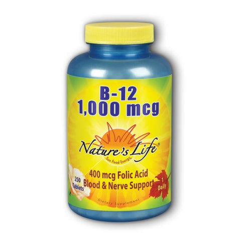Vitamin B-12 250 tabs by Nature's Life