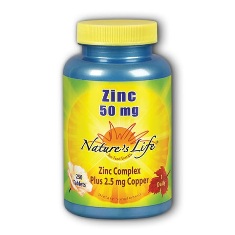 Nature's Life, Zinc, 50 mg, 250 tabs