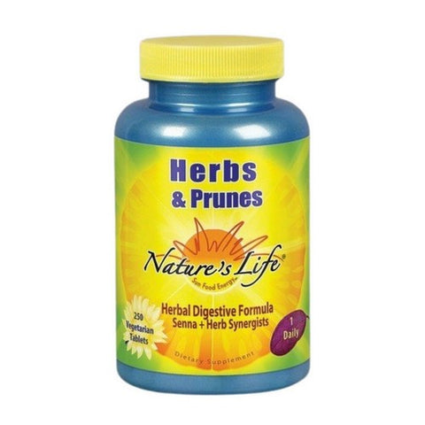 Nature's Life, Herbs & Prunes, 250 tabs