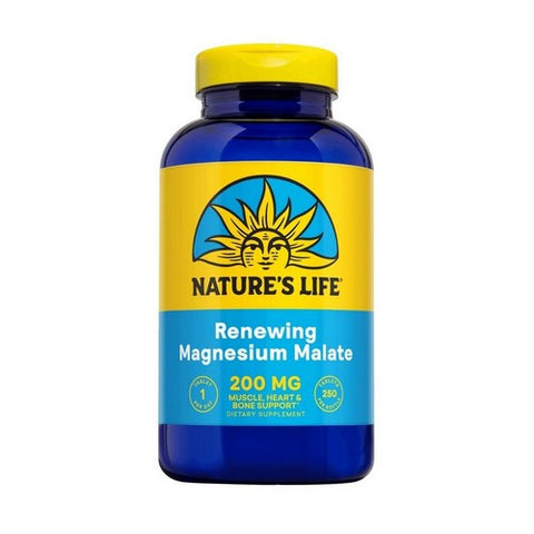 Nature's Life, Magnesium Malate, 1300 mg, 250 tabs