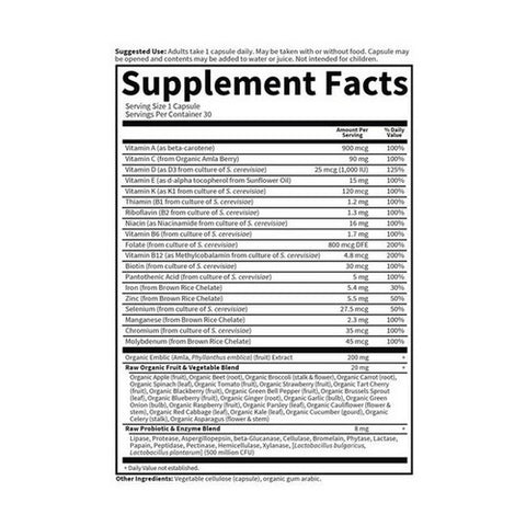 Garden of Life, Vitamin Code RAW One for Women, 30 caps