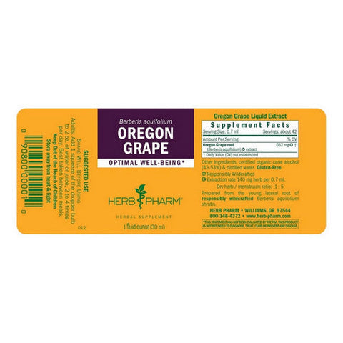 Herb Pharm, Oregon Grape, 1 oz Herb Pharm