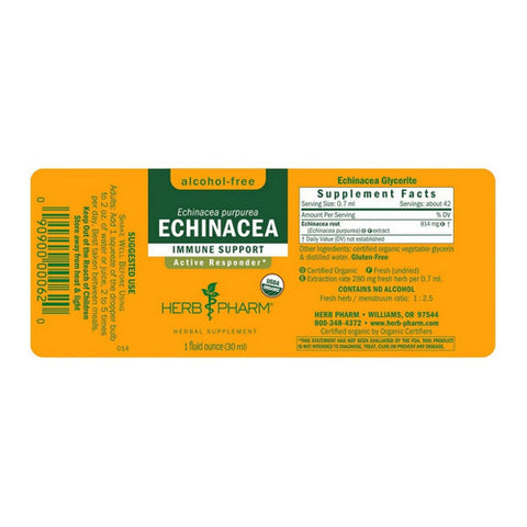 Herb Pharm, Echinacea Glycerite, 1 oz