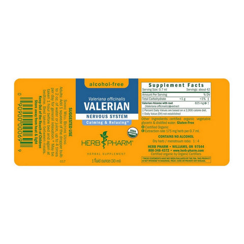 Herb Pharm, Valerian Glycerite, 1 oz