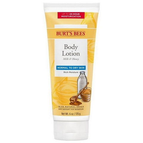 Burts Bees, Naturally Body Lotion Milk And Honey, 6 Oz