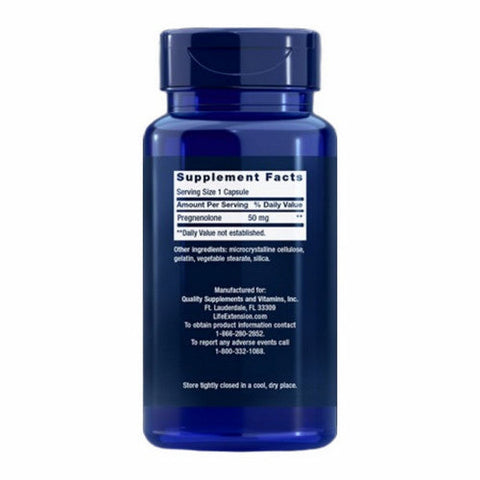 Life Extension, Pregnenolone, 50 Mg, 100 caps Life Extension