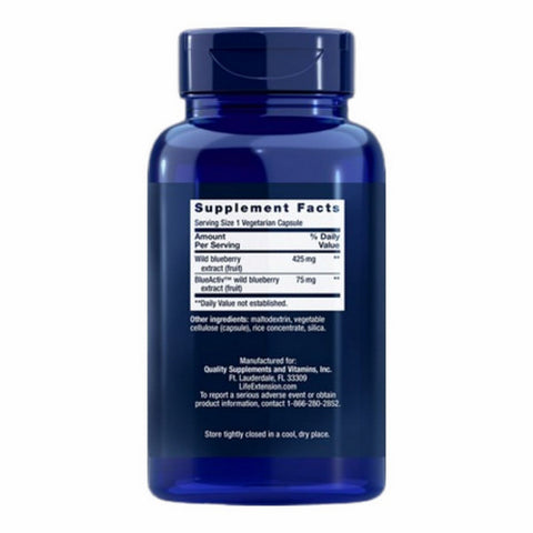 Life Extension, Blueberry Extract Capsules, 60 vcaps