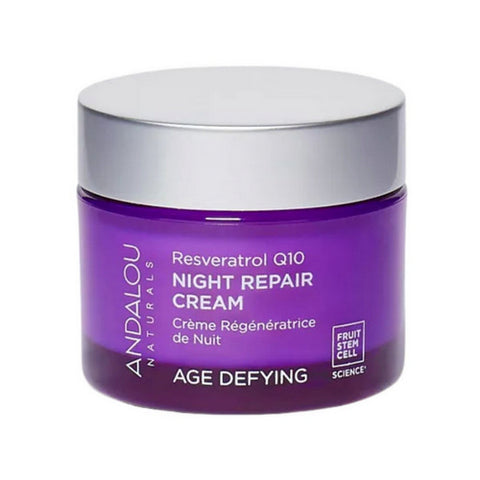 Andalou Naturals, Resveratrol Q10 Night Repair Cream, 1.7 oz