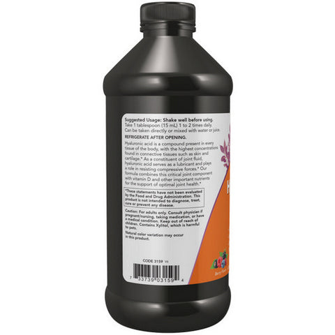 Now Foods, Liquid Hyaluronic Acid, 100 mg, 16 oz