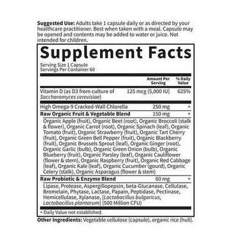 Garden of Life, Vitamin Code RAW D3, 5000 iu, 60 caps