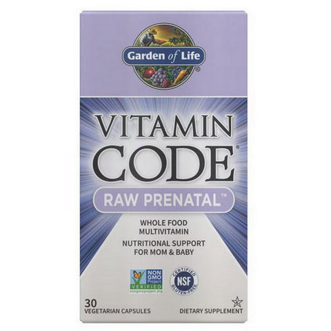 Garden of Life, Vitamin Code Raw Prenatal, 30 caps