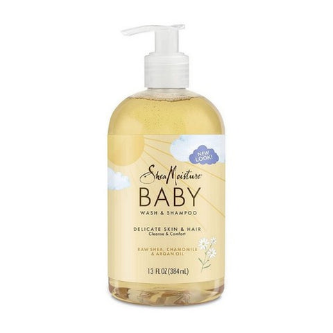 Shea Moisture, Raw Shea Butter Chamomile & Argan Oil Baby Head-to-Toe Wash & Shampoo, 13 Oz