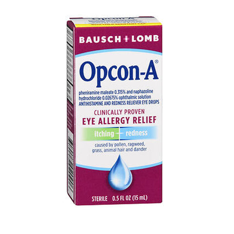 Bausch + Lomb, Bausch And Lomb Opcon-A Eye Drops For Itching And Redness, 0.5 Oz